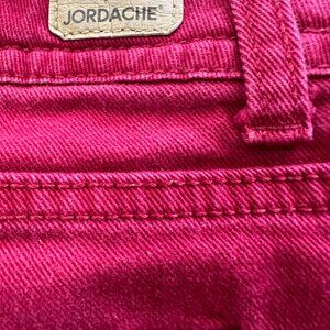 Jordache Maroon Skinny Jeans, Size 10